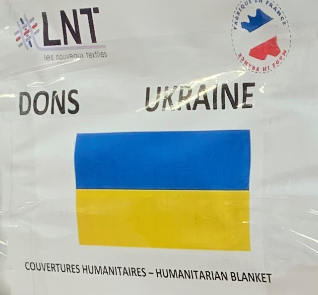 Don de couvertures pour l'Ukraine